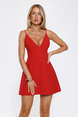 Modern Icon Mini Dress Red