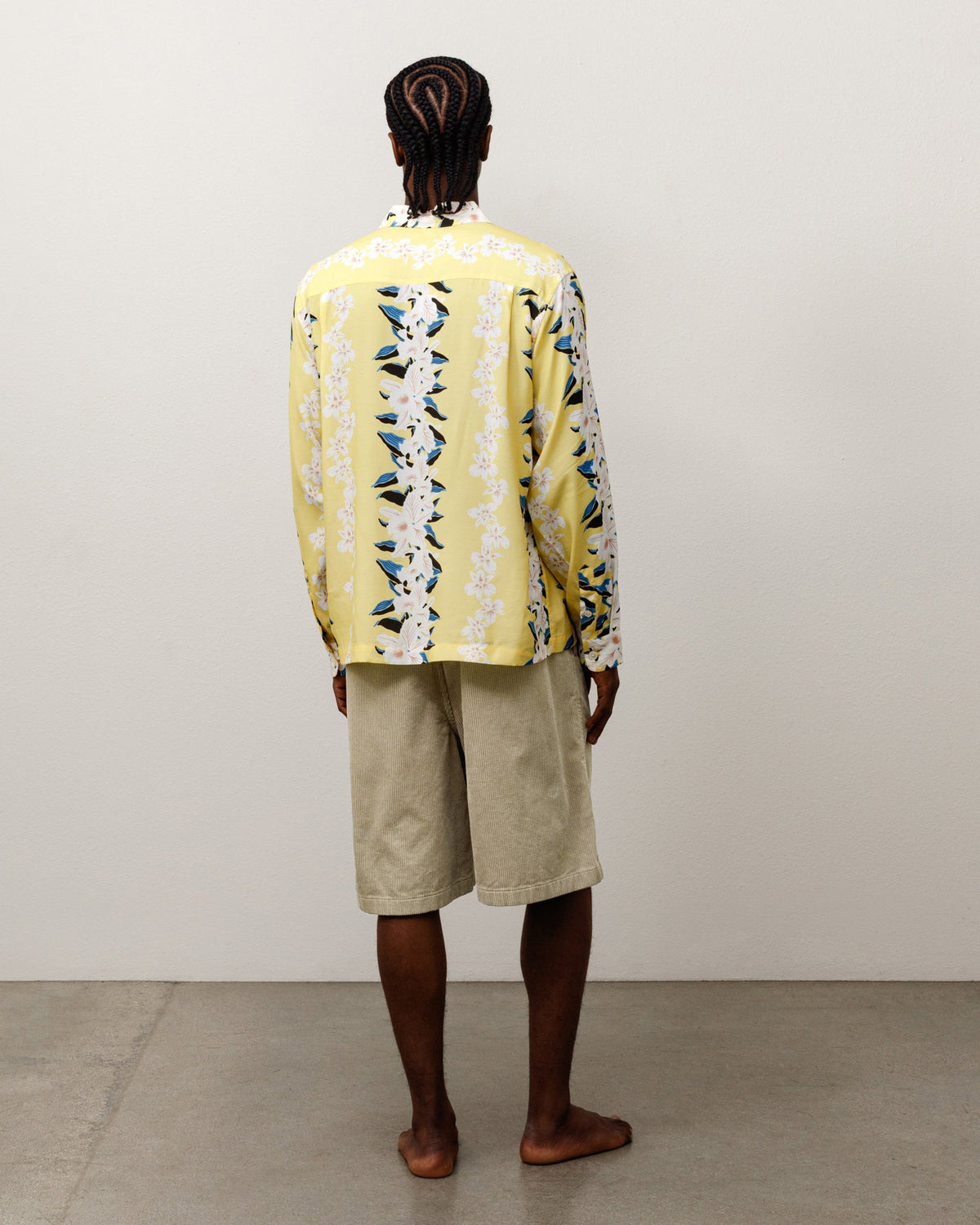 BAGGY TWILL CORD BEACH SHORT