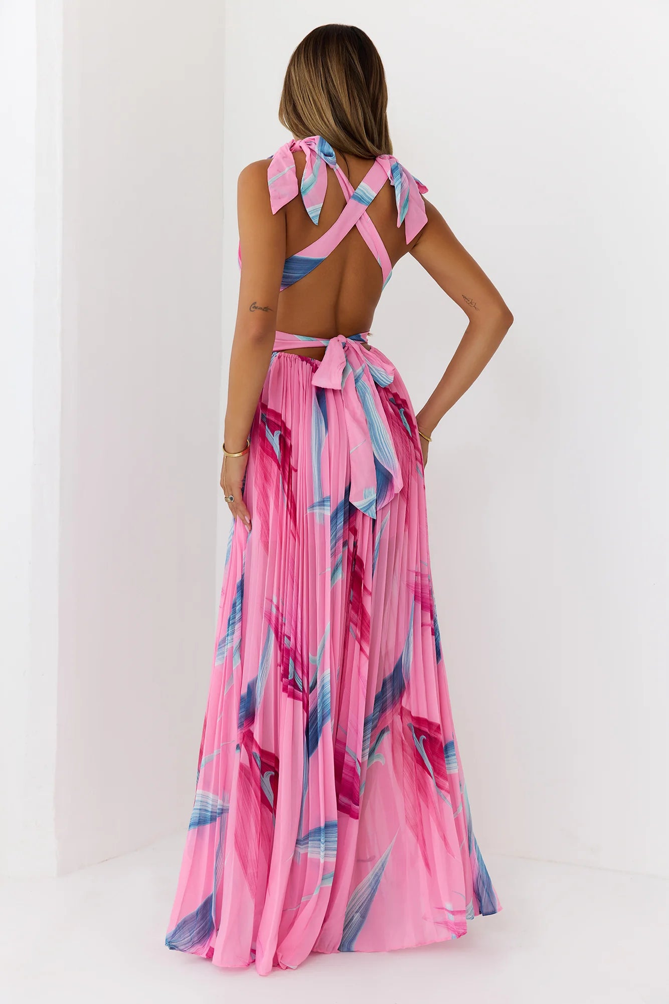 Attention Is Yours Maxi Dress Pink
